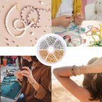 Jump Rings for Jewelry Making Supplies, Open Jump Rings and Lobster Clasps with Jewelry Pliers, Bracelet Clasps and Closures Lobster Clasps Jewelry Repair Kit, Silver and Gold