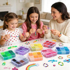 Umikk 10,000PCS Pony Beads Bulk, 48 Colors 6x9mm Plastic Kandi Beads for DIY Bracelet Making Hair Braiding Kandi Jewelry Key Chains Crafts Gifts (5.73LB, Shockproof Packaging) - color: 48colors10000pcs