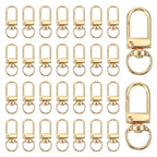 30Pcs Lobster Claw Clasps Keychain Clasp Clips Metal Swivel Lobster Clasp Hook Key Chain Hooks Gold Swivel Snap Hooks for Keychains DIY Lanyard Crafts
