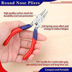 Round Nose Pliers Wire Jewelry Making Tools Micro Round Pliers With Spring For Jewelry Repair Wire Wrapping Beading And Crafts - style: Round Nose Pliers