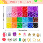 SJZWSD Friendship Bracelet Making Kit– 6 Boxes of Pony, Seed, Clay & Letter Beads, UV Glow in The Dark Beads, Tools & Charms – Jewelry Craft Kit for Kids & Adults - color: GlowMuse