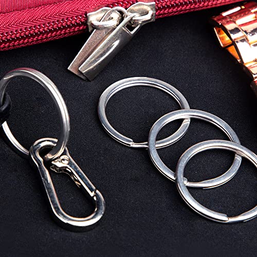 CREST Surgical and Marine Grade Stainless Steel Split Ring for Keychains SS316L Key Rings for Car Keys - color: 25-pack 316ss