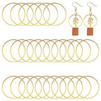 440pcs 60mm Earrings Beading Hoop for Jewelry Making,Beading Hoop Earrings Hypoallergenic Round Earrings Open Bezel Linking Ring for Jewelry Finding Supplies DIY Craft Earring Women Gifts(Gold) - color: Gold