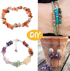 Gemstone Chip Beads DIY Jewelry Making, Healing Engry Crystals Polishing Crushed Irregular Shaped Beads with Box (15 Materials B) - color: 15 Materials B
