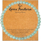 MAIBAOTA Healing Crystal Bracelet for Women Men, 8/4 mm Natural Stone Beaded Bracelets, Jewelry Birthday Gifts, Round Gemstones Stretch Bracelets - color: Green-Aventurine, size: 4 mm