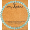 MAIBAOTA Healing Crystal Bracelet for Women Men, 8/4 mm Natural Stone Beaded Bracelets, Jewelry Birthday Gifts, Round Gemstones Stretch Bracelets - color: Green-Aventurine, size: 4 mm