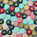 200PCS Round Letter Beads,4x7mm Color Acrylic Alphabet Beads Y Beads with Letters for Bracelet Making Necklace Keychain Jewelry DIY (Letter Y) - color: Letter Y