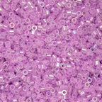 John Bead 25g Cylin Beads Purple Glow in Dark AB 11/0 Glass Cylindrical Seed Beads for Jewelry Bracelets Necklaces Earrings Making Embroidery - color: Purple Glow in Dark AB