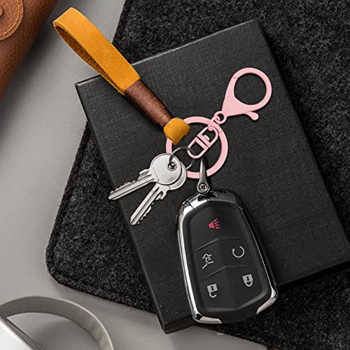 30Pcs Lobster Claw Clasps Keychain for Jewelry Making,Metal Lobster Clasp Swivel Trigger Clips with Swivel Clasps Hook Clips Flat Split Keychain Ring for DIY Craft Jewelry Making(Light Pink) - color: Light Pink