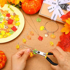 Augshy 64 Pcs Fall Resin Charm, Autumn Maple Leaf Pumpkin Acorn Pendant Thanksgiving Crafts for DIY Earring Bracelet Necklace Jewelry Making - style: Fall Style