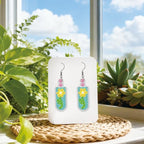 BEUNITONE 12 Pairs Long Style Diamond Art Earring Making Kits for Adults, DIY Drop Dangle Earring Making Supplies Kit, Fun Duck Art Earrings Ornament for Women Birthdays Holiday Handmade Gift - style: Long Earrings