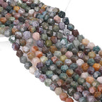 BEADIA Faceted Natural Indian Agate Stone Round Beads 10mm 36cm/Strand for Jewelry Making - color: Indian Agate, size: 10mm