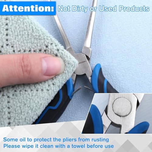 SPEEDWOX 6-Inch Mini Needle Nose Pliers Smooth Jaw with Protective Cover Needle Nose Pliers For Jewelry Making Mini Precision Wire Looping Fine Plier For Jewelry Making Wire Bending Small Object Grip - style: Needle Nose Pliers Smooth Jaw with Cover