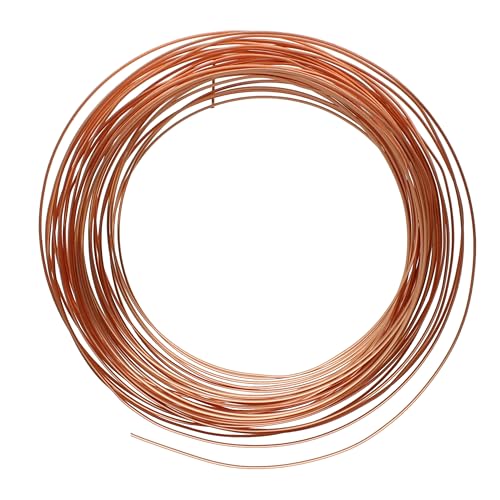 The Beadsmith Half-Round Craft Wire – Soft Temper Jewelry Wire, Copper Color, 21 Gauge, 7 Yards - color: Copper, size: 21 Gauge