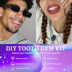 Tooth Gem Kit, DIY Crystals Jewelry Kit Teeth Gems Set, Professional Fashionable Tooth Gems Starter Set