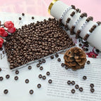 Amaney 500Pcs Brown Pony Beads 6x9mm with Storage Box for Making Bracelet Hair Braids Crafts - color: Glow Star