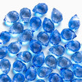 100pcs Light Sapphire Blue Faceted Crystal Glass Beads 8x10mm, Shiny Teardrop Glass Beads for Jewelry Making, Crystal Beads for Bracelet Necklace Earring DIY Craft - color: Light Sapphire Blue