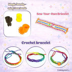 Butterfly EduFields Bracelet Making Kit for Girls Ages 8-14 | 25+ DIY Bracelets, 8 Craft Styles, Storybook | DIY Jewelry Craft Kit for Girls with 200+ Pieces, Beads, Loom, Charms, Threads, Clay, Gems