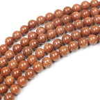 MJDCB AAA Natural Gold Sand Gemstone Loose Round Beads Spacer Beads for Jewelry Making (4mm) - color: Gold Sand Stone, size: 4mm