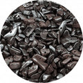 Hematite Pre Drilled Crystal Crushed Chips Beads for Bracelets Making, DIY Handmade Natural Healing Crystals (25 Inch Strand) - color: Hematite