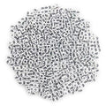 600PCS 6x6mm Square Arabic Numerals Beads 6 for Friendship Bracelets Jewelry Making White Acrylic Cube Base with Black Number Beads for DIY Crafts Bracelets Necklaces Key Chains Phone Lanyard - color: Number 6(Black on White)