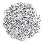 600PCS 6x6mm Square Arabic Numerals Beads 6 for Friendship Bracelets Jewelry Making White Acrylic Cube Base with Black Number Beads for DIY Crafts Bracelets Necklaces Key Chains Phone Lanyard - color: Number 6(Black on White)