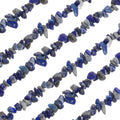 MECCANIXITY 220 Pcs Natural Drilled Lapis Lazuli Gemstone Chips Bulk 5mm to 8mm Dia. Irregular Tumbled Crystal Chip Beads for Jewelry Making Craft Supplies (Dark Blue) - color: Lapis Lazuli, size: 5-8mm