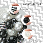 DanLingJewelry 50Pcs Random 20mm Acrylic Round Football Sport Theme Soccer Ball Bubblegum Beads for Bracelet Jewelry Making - color: 50pcs - football