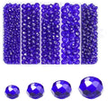 850Pcs 4/6/8/10mm Crystal Glass Beads for Jewelry Making Faceted Rondelle Flat Beads for Bracelets Necklace Earrings DIY Crafts(Navy Blue Crystal Bead) - color: Navy Blue