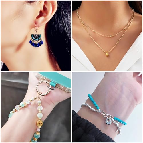 Pandahall 6 Colors Brass Crimp Beads Knot Covers 6mm DIY Jewelry Making Findings (About 180pcs/box)