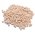 300Pcs 8mm Wooden Spacer Beads - Round Unfinished Natural Wood Loose Beads - size: 8