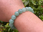 GAF TREASURES Grade A ++ Gemstone Round Bead Adjustable Bracelet 10mm, Genuine Crystal Bead Bracelet, Gift for Men & Women - color: Green Aventurine