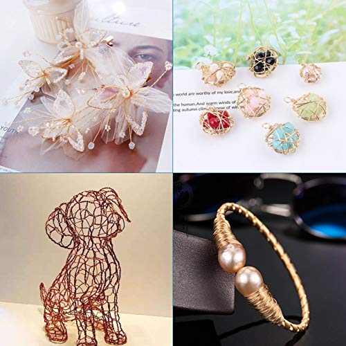 Pandahall 60 Feet Tarnish Resistant Copper Wire 22 Gauge Jewelry Beading Craft Wire for Jewelry Making (Marine Blue)