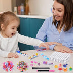 JOICEE 80 Set Cheer Pins Spirit Clips,Clothes pins Include 126 Mini Resin Animals Bows and Self Adhesive Stickers Pen 300 Beads Pearls for Backpacks Ribbon Team Classroom Cheer Gifts Bulk(White Wood) - color: White