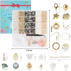 TOIPINIO Bracelet Making Kit Jewelry Making Supplies Kit Natural Stone Beads for Irregular Natural Stone with for DIY Craft -1736 PCS Friendship Bracelet/Necklace/Earrings for Adults (Indian Jasper) - color: Indian Jasper