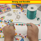 2 mm 330 Feet Satin Nylon Cord String for Jewelry Making Bracelet Necklaces Beading Thread Rattail Macrame Kumihimo Chinese Knot Craft - size: Teal