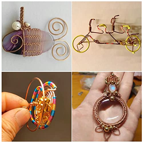 99.9% Dead Soft Copper Wire, 16 Gauge/ 1.3 mm Diameter, 127 Feet / 39m, 1 Pound Spool Pure Copper Wire, Jewelry Making Wire for Crafts, Christmas Wreaths Tree, Garland and Floral Flower Arrangements - size: 16 Gauge(1.3 Mm), 1 Pound,