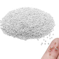 4000 Pieces 2mm Metal Round Crimp Beads Spacer Stoppers Beads Clamp Ends Metal Bead Spacers for DIY Bracelet Jewelry Making (Silver) - color: Silver