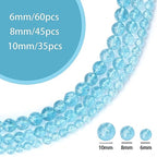 60pcs 6mm Natural Blue Topaz Gemstone Beads Energy Healing Crystal Round Loose Stone Beads for Jewelry Making, DIY Bracelets Necklaces - color: Blue Topaz, size: 6mm