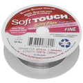 Soft Flex 21 Strand Stringing Wire - Flexible Braided - Fine 0.14 Diameter - Jewelry Making Bead Wire - Satin Silver - style: 100 Feet