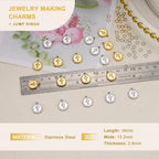UMAOKANG Gold Plated Stainless Steel Cross Charm for Men and Women Necklace Bracelet DIY Jewelry Charms Pendants Bulk - color: Cross Gold Silver