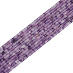 BEADIA Natural Light Amethyst Short Cylinder Beads 2x3mm 155pcs Tube Loose Semi Gemstone Beads for Jewelry Making Design - color: Light Amethyst