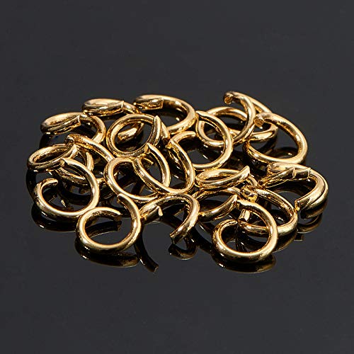 DanLingJewelry 200 pcs 304 Stainless Steel 19 Gauge Open Jump Rings 5mm for Jewelry Making DIY Golden Color - color: 200 pcs - ф5mm δ 1mm - Golden