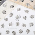 Framendino, Round Flat Seashell Charms Antique Metal Starfish Linking Charm Tibetan Sand Dollar Pendant for Jewelry Making - color: 100 Pack, size: Small