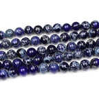 MJDCB 10mm Dark Blue Imperial Jasper Gemstone Beads Round Loose Stone Bead for Jewelry Making Bracelets Necklaces - color: Dark Blue Imperial Jasper, size: 10mm