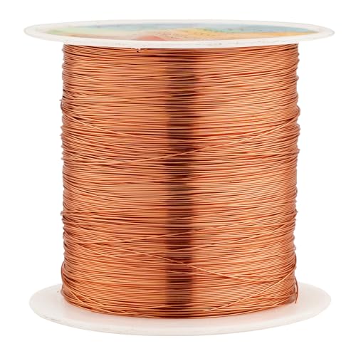 328 Feet Tarnish Resistant Copper Wires 28 Gauge Jewelry Craft Wires Beading Wire for Jewelry Making, Wire Wrapping and Crafting(Copper) - color: 1Copper, size: 28 Gauge