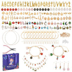 408Pcs Gold Charm Bracelet Making Kit for Girls, Including 12 Bracelet Chains, 152 Charms, 200 Jump Rings, 20 Earing Hook, 2 Necklace, 1 Jewelry Plier for DIY Crafting and Jewelry Making for Adults