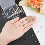 Beebeecraft 1 Box 80Pcs Teardrop Charms Dangle End Beads Extender Chain Drop Water Charms for Jewelry Making Findings - color: Gold and Silver, size: 8x4mm