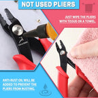 Bead Crimping Pliers Jewelry Crimper Plier Micro Tube Beads Crimper 5" with Spring Bent Head Jaw 2 Jewelry Crimping Tool Crimping Pliers for 2mm&3mm Beads Jewelry Making DIY Crafts Making - style: Bent Jaw 2