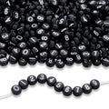 LAIDANLA 1000PCS Acrylic Number Beads White Number Black Round Bead 7×4mm for Jewelry Bracelets Necklaces Key Chains Making - color: Y-White Number Black Beads